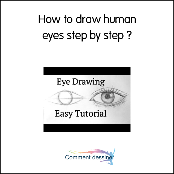 How to draw human eyes step by step